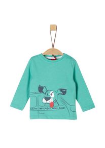 s.Oliver Junior, Longsleeve, Türkis / Taubenblau / Rot / Weiß
