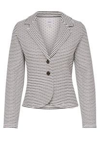 Only, Damen Gestreifter Sweatblazer, Wei&szlig;