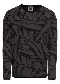 Key Largo, Herren Pullover 'MST MAIN round', Basaltgrau / Schwarz
