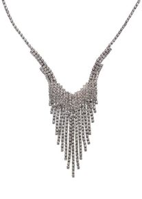 J. JAYZ, Damen Collier '139-240', Silber / Weiß