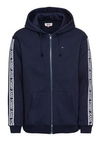 Tommy Jeans, Herren Hoodie 'TJM RIB LOGO HOODIE', Dunkelblau