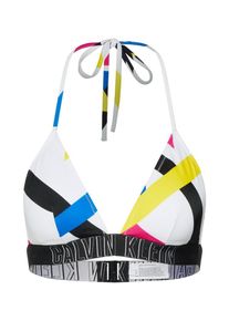 Calvin Klein Swimwear, Damen Bikinitop 'FIXED TRIANGLE-RP-STRIPE', bunt