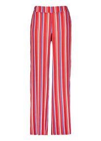 Taifun, Damen Palazzohose, Hellblau / Rot / Wei&szlig;