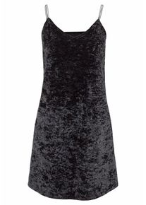 Vivance, Damen 'Dreams' Kurzes Negligee aus Pannesamt, Schwarz