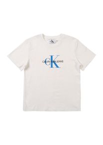 Calvin Klein Jeans, Shirt 'MONOGRAM LOGO', Blau / Weiß