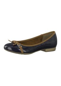 Marco Tozzi, Damen Ballerinas, Navy / Braun