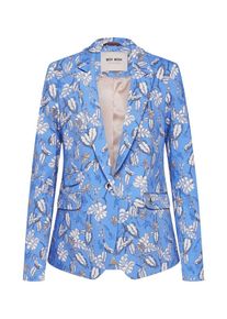 MOS MOSH, Damen Blazer 'Blake Dali', Creme / Hellblau / Schwarz