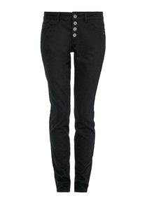 s.Oliver RED LABEL, Damen Shape Superskinny: Geknöpfte Jeans, Schwarz