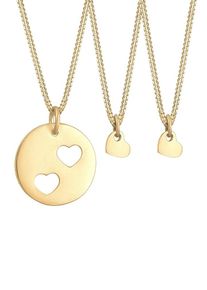 Elli, Damen Schmuckset 'Herz, Mutter und Kind', Gold