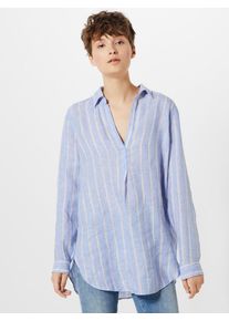 GAP, Damen Tunika 'BF TUNIC LINEN', Hellblau / Wei&szlig;