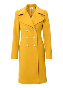 Heine, Damen Wollmantel, Gelb