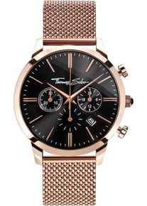 Thomas Sabo, Herren Chronograph »REBEL SPIRIT CHRONO, WA0246«, Rosegold / Schwarz
