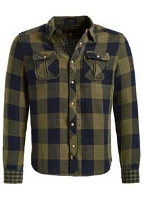 Khujo, Herren Hemd 'TAYO', Oliv / Dunkelgr&uuml;n