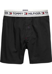 Tommy Hilfiger, Herren Boxershorts 'WOVEN BOXER', Rot / Schwarz / Wei&szlig;