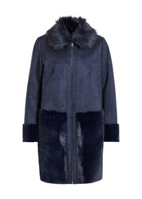 Vila, Damen Mantel 'VILONIA FAUX SHERLING JACKET', Navy
