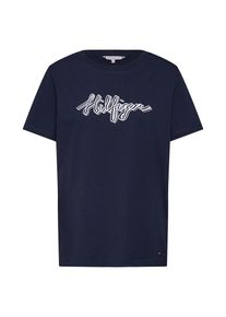 Tommy Hilfiger, Damen T-Shirt 'HOLLI C', Nachtblau / Wei&szlig;