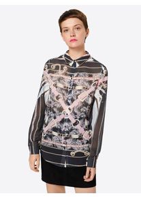 Guess, Damen Bluse, Navy / Mischfarben