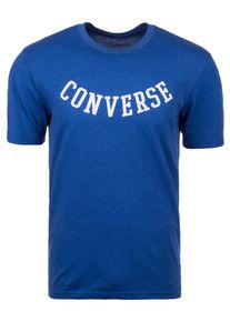 Converse, Herren T-Shirt 'Reverse Athletic Arch', Blau / Wei&szlig;