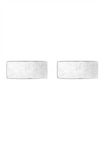 PAULO FANELLO, Herren Manschettenknopf 'Geo, Rechteck', Silber