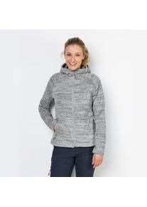 Jack Wolfskin, Damen Fleecejacke 'AQUILA HOODED JACKET WOMEN', Grau