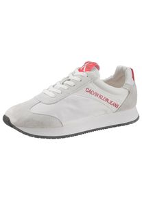 Calvin Klein Jeans, Damen Sneaker 'Jerrold', Beige / Cranberry / Wei&szlig;