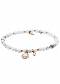 Fossil, Damen Armband 'VINTAGE MOTIFS, JA6934791', Grau / Rosé / Perlweiß