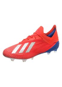 adidas Performance, Herren Fußballschuhe 'X 18.1 FG', Dunkelblau / Rot / Silber