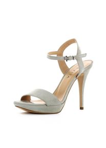 Evita, Damen Sandalette, Hellgrau
