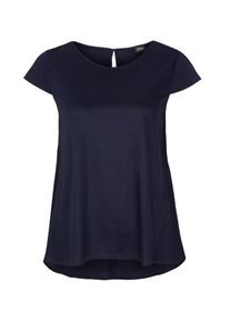s.Oliver BLACK LABEL, Damen T-Shirt mit Blusen-Details, Navy