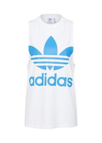 adidas originals, Damen Tank Top 'TREFOIL', Blau / Weiß
