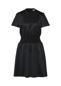 Calvin Klein Jeans, Damen Kleid 'SS FIT AND FLARE AIRTEX DRESS', Schwarz