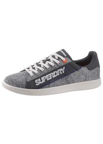 Superdry, Herren Sneaker 'Sleek Tennis Trainer', Hellgrau / Graumeliert / Schwarz