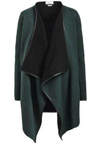 Khujo, Damen Strickjacke 'CHARLEN', Smaragd / Schwarz