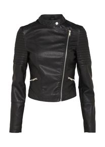 ABOUT YOU, Damen Jacke 'Mara Biker', Schwarz
