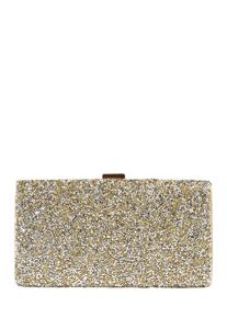Mascara, Damen Clutch mit Glitter, Gold