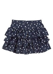 Colors For Life, M&auml;dchen Volantrock mit Sternenmuster und Gummibund, Marine / Wei&szlig;