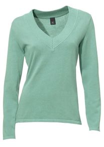 Heine, Damen V-Pullover, Mint
