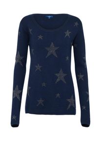 Tom Tailor, Damen Pullover 'star intarsia', Navy
