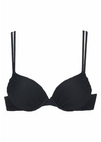 Sunseeker, Damen Push-up-Top 'Fancy', Schwarz