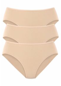 Schiesser, Damen Slip '3er Pack', Nude