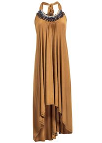 Khujo, Damen Kleid 'ELUANA', Hellbeige / Blau / Navy / Ocker