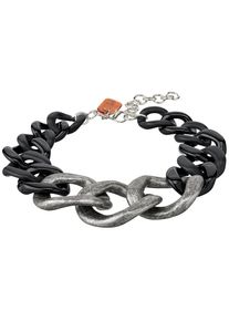 Heine, Damen Collier mit Used-Effekt, Schwarz / Silber