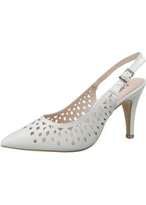 Caprice, Damen Sling-Pumps, Wei&szlig;