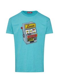 Derbe, Herren Shirt 'Lucky', Türkis / Mischfarben