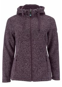 Polarino, Damen Fleecejacke, Aubergine