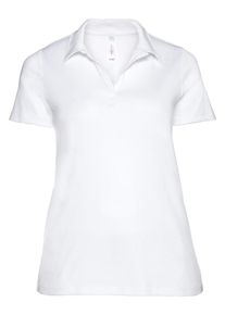 sheego Casual, Damen T-Shirt, Weiß