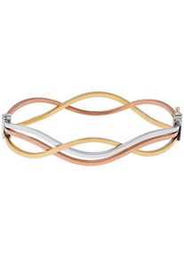 Christ, Damen Armreif '86777126', Hellbraun / Goldgelb / Silber