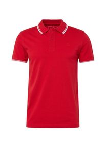 Tom Tailor Denim, Herren Poloshirt, Rot / Weiß
