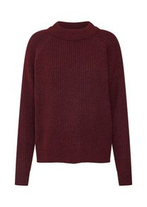 Saint Tropez, Damen Pullover 'RIB KNIT SWEATER', Bordeaux
