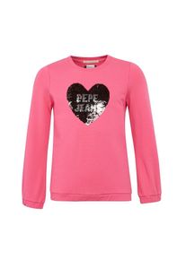 Pepe Jeans, M&auml;dchen Sweatshirt 'BELLA JR', Pink / Silber